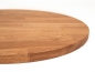 Preview: Round Tabletop Worktop Oak Select Natur, finger jointed lamellas, 26 mm, natural oiled